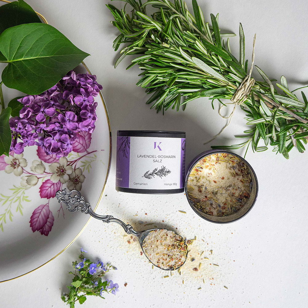 Gewürzsalz mit Lavendel und Rosmarin - Kieslich Gewürze